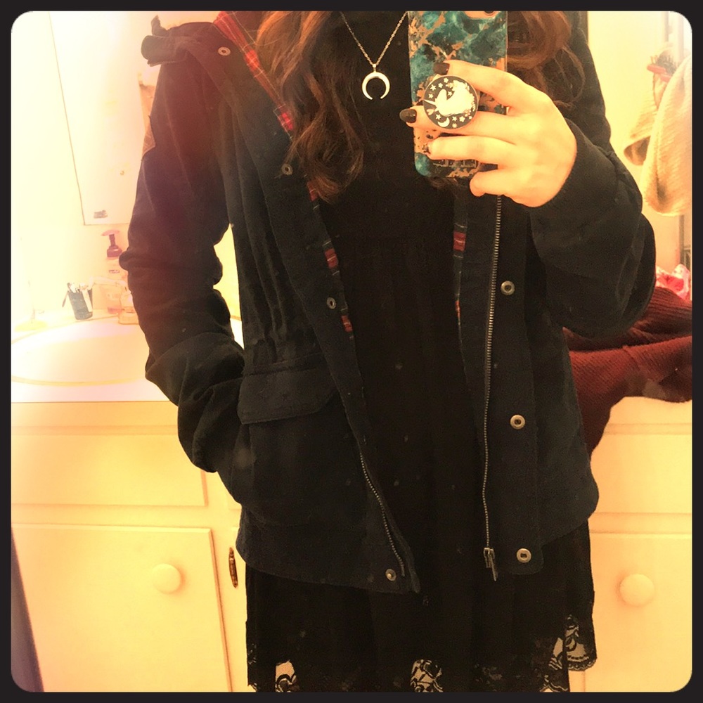 Navy Blue Anorak / Parka / Winter Jacket
